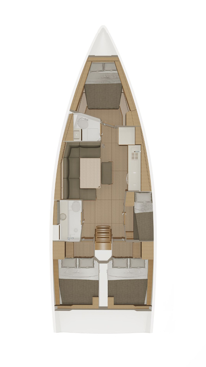 Kabinenaufteilung Dufour 430 GL