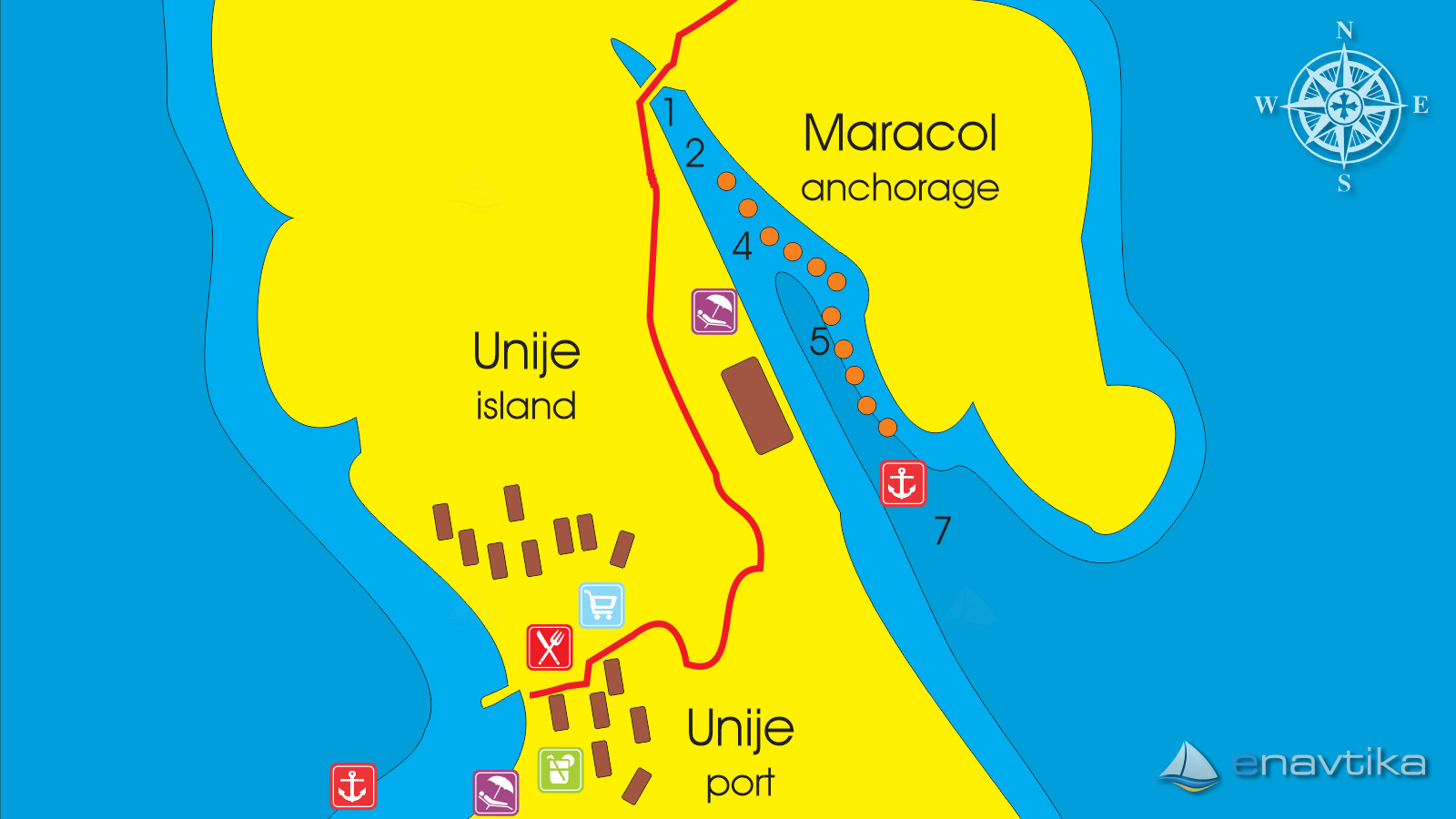 Uvala Maracol Bucht